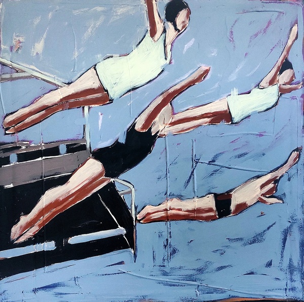 Upward movement. Modern art.