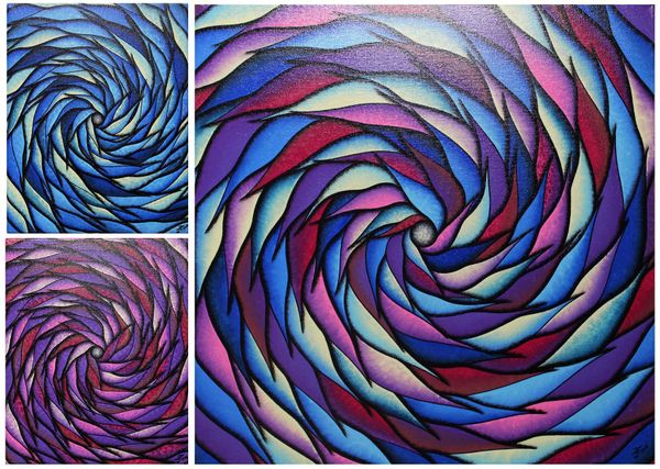 Colorful spirals series 4