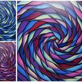 Colorful spirals series 4