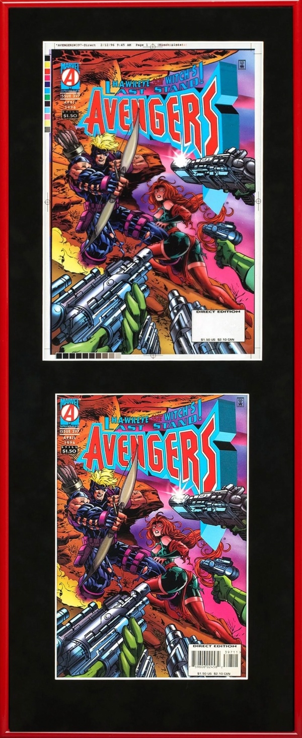 Avengers - Hawkeye 397 Framed Separations Display