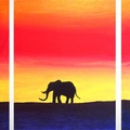 The Elephants Day out triptych