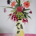 Flowers in Yellow Vase