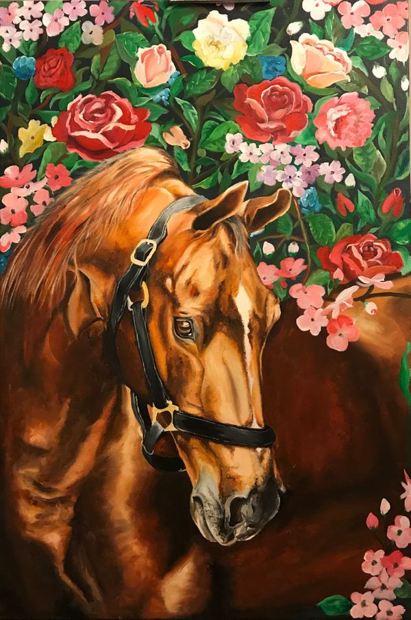 Horses and Flowers