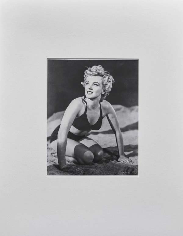 Marilyn Monroe Mounted Vintage Photograph - Bikini Bombshell