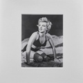 Marilyn Monroe Mounted Vintage Photograph - Bikini Bombshell