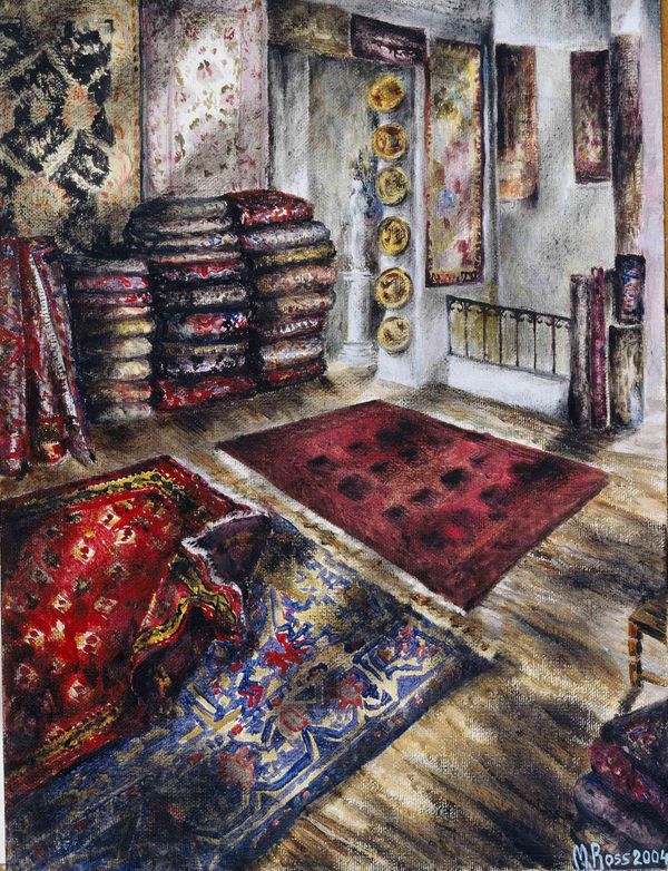 Carpet Shop In Old Plaka, Athens