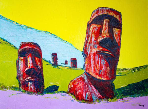 Chile. Moai. Through Eternity