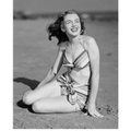 Marilyn Monroe By Joseph Jasgur (Striped Swimsuit) - Black And White Limited Edition Print