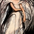 Woman In White Dress & A Wipe