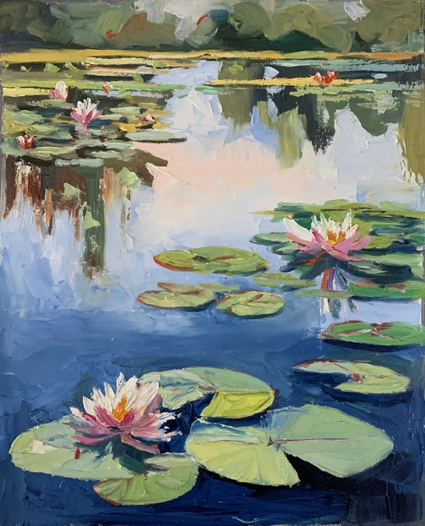 Pond with Water Lilies, Landscape