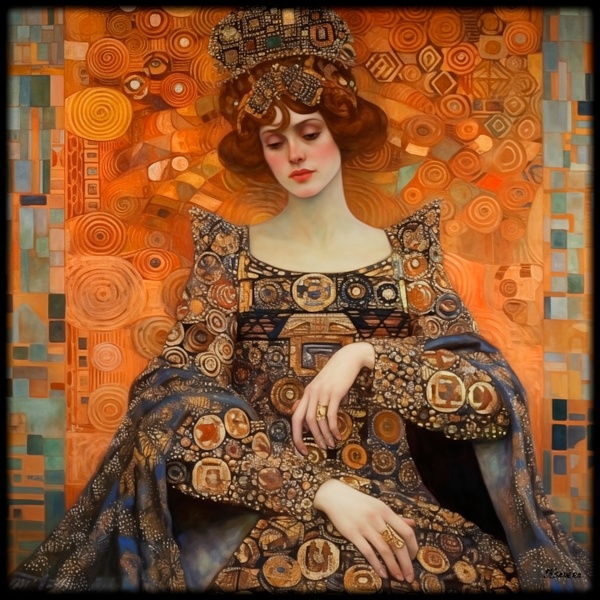 Portrait RJ0189 Art Nouveau Gustav Klimt painting