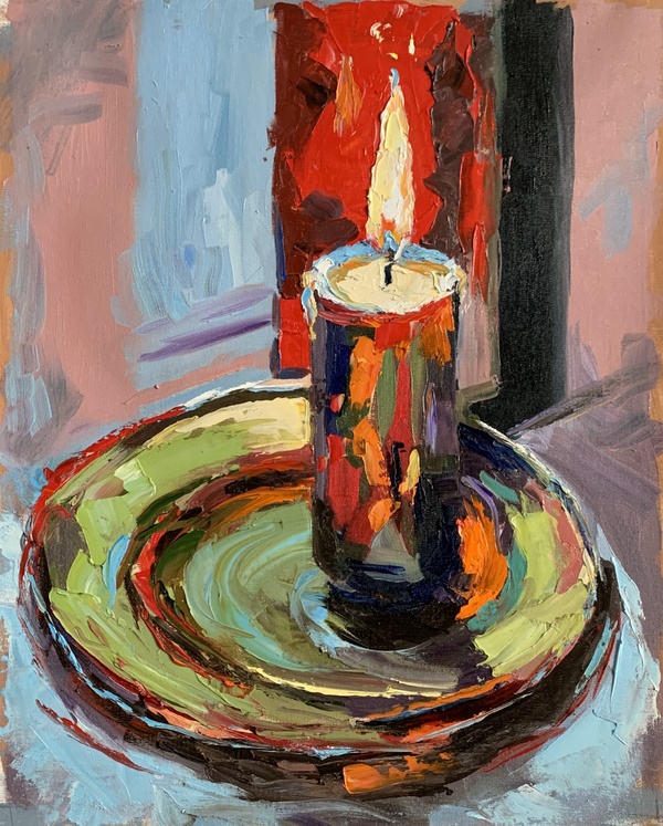 Still life with a Candle.