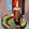 Still life with a Candle.