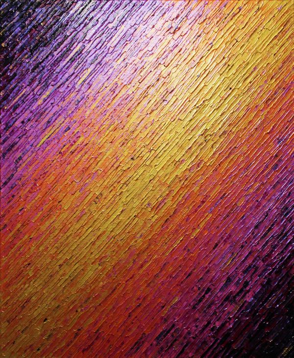 Iridescent Pink Orange Gold Knife Texture