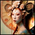 Japanese Goddess RJ0002 - Portrait Photography Geisha Art Nouveau