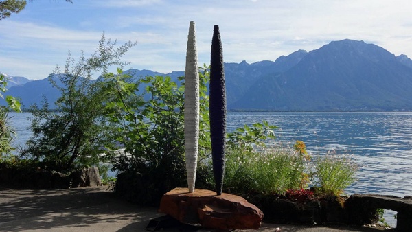 Monumental Sculpture in Marble and Slate – Garden Statue