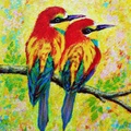 A Sweet Pair of Birds - Golden Bee-Eater