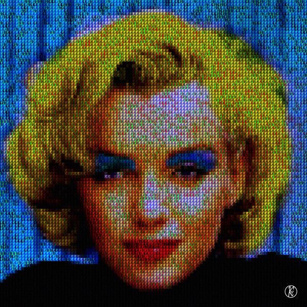 Sage Blue Technicolor Marilyn