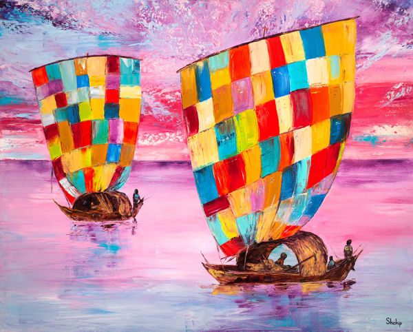 Colored Sails. Africa