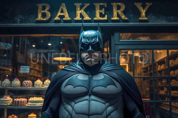 The Dark Knight Bakery Scene Canvas – Batman wall art