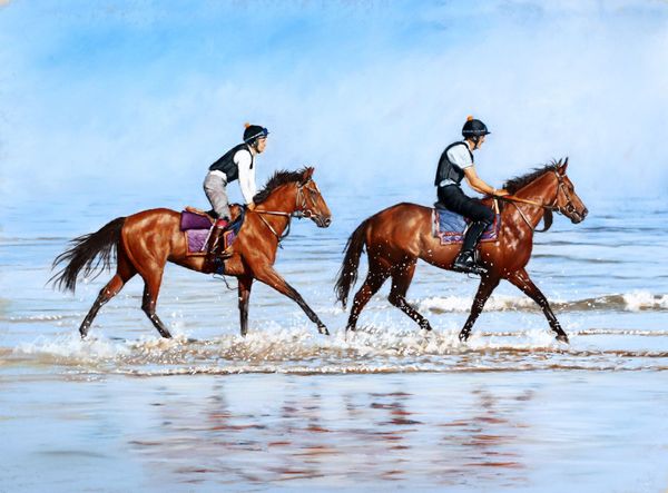 Beach Racehorses