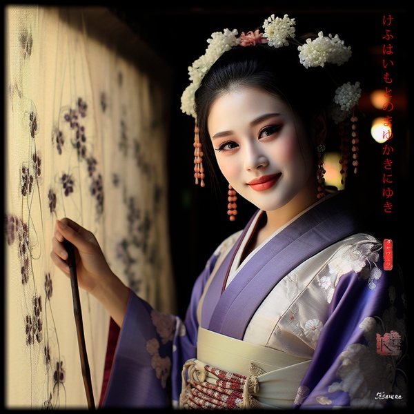 Japanese Maiko RJ0120 Girl Geisha Geiko Portrait Photography