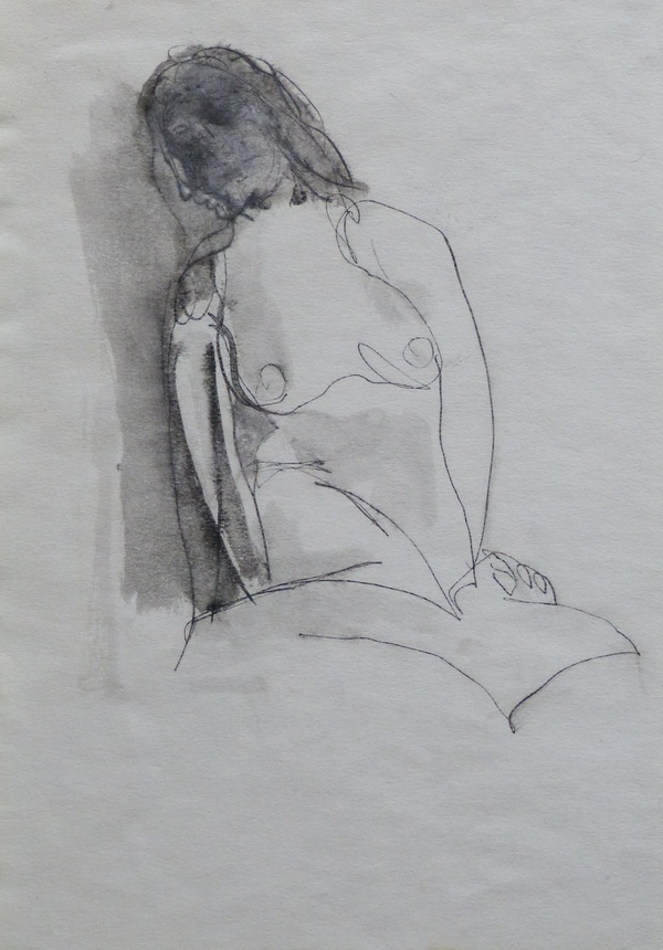 The seated nude