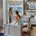 Chatting in a Kitchen