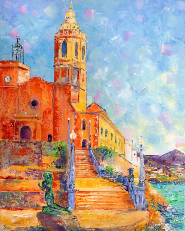 Church and Mermaid of Sitges