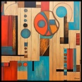 Abstract Painting RJ0163 Geometric Modern Contemporary Abstraction