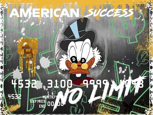 No Limit – Crypto King Pop Art Card