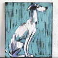 Blue Dog. Painting Modern art.