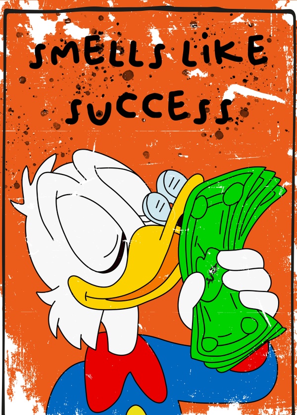 Smells Like Success – Money Lover Pop Art Print