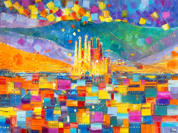 Barcelona. Colourful Mosaic