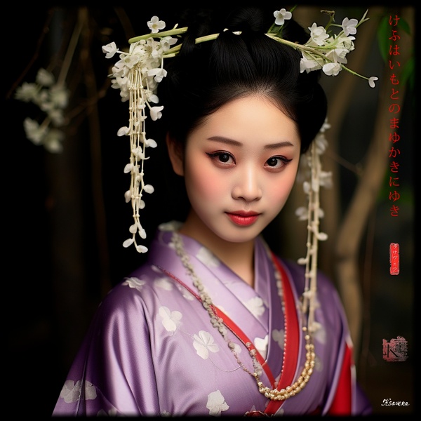 Japanese Maiko RJ0114 Girl Geisha Geiko Portrait Photography