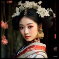 Japanese Maiko RJ0110 Girl Geisha Geiko Portrait Photography