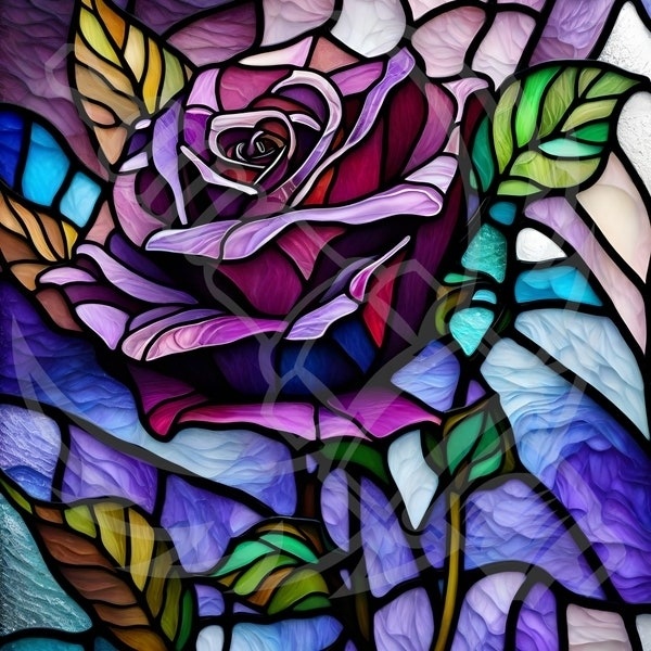 Hand Made Stained Glass Tile