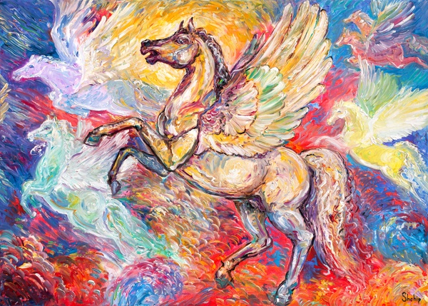 Pegasus in the Sky of Colors