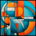 Abstract Painting RJ0178 Geometric Modern Contemporary Abstraction