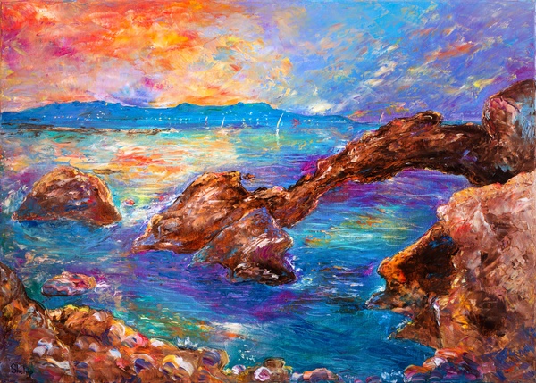 Sunset Over the Empúries Coast